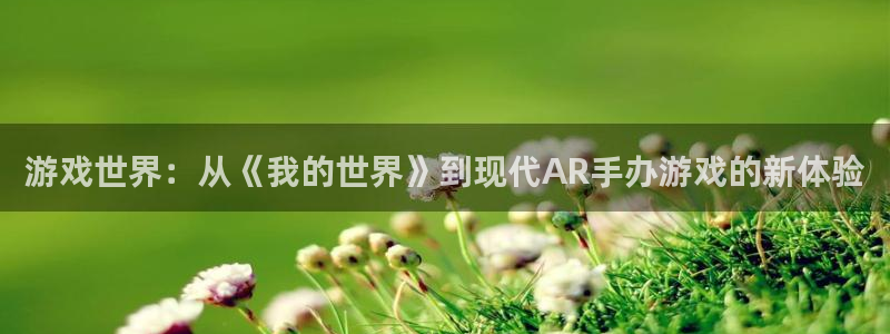 杏运注册：游戏世界：从《我的世界》到现代AR手办游戏的新体验