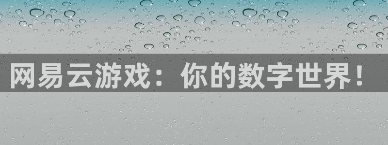 杏运体育：网易云游戏：你的数字世界！